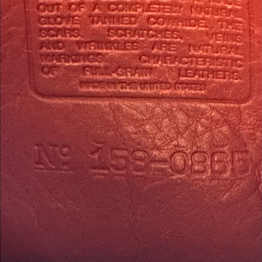 Vintage Coach Turn-Lock Classic Red Leather Pocket Purse Crossbody Bag - Picture 9 of 12
